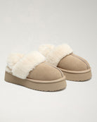 Dune Warm-Lined Suede Slippers