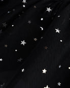 Black Girls Sparkling Sweetheart Mesh Inserted Short Sleeves Tulle Dress