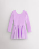 Lavender Girls Long Sleeve Ballet Leotards with Sheer Skirt