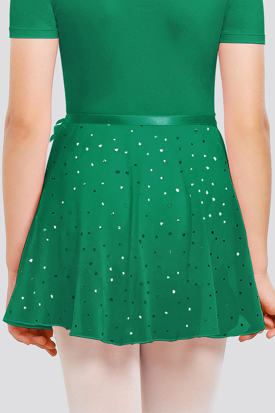 green Shiny skirt