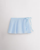 Girls Chiffon Wrap Skirt With Adjustable Tie in Blue