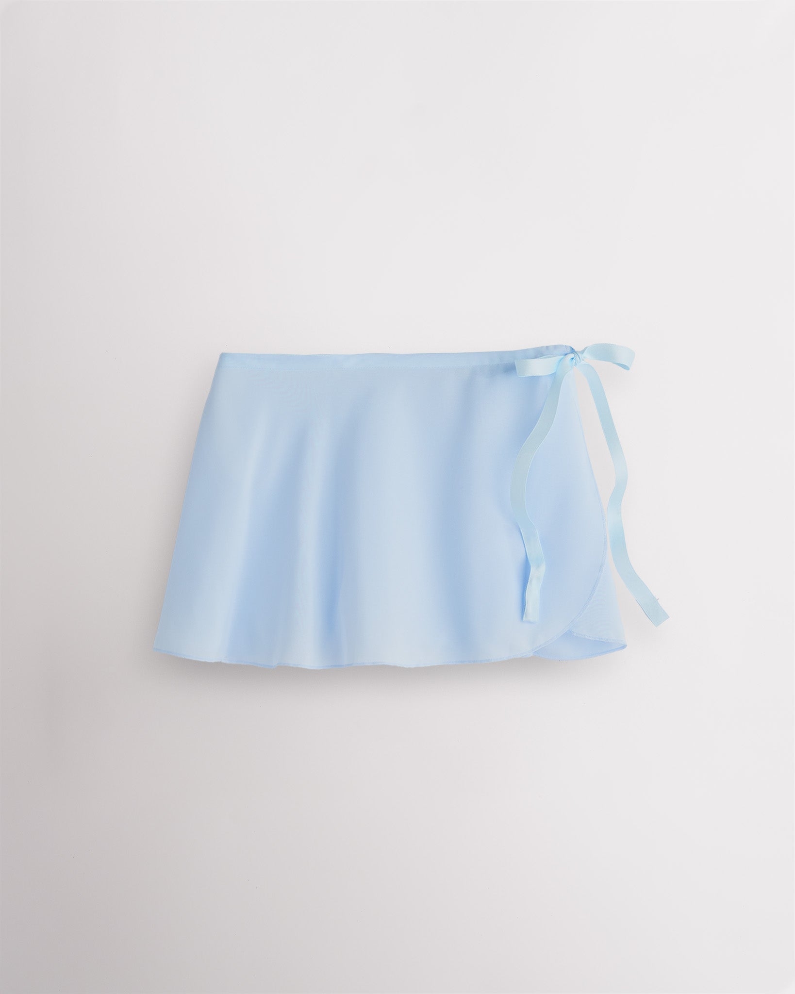 Girls Chiffon Wrap Skirt With Adjustable Tie in Blue