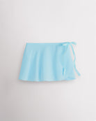 Girls Chiffon Wrap Skirt With Adjustable Tie in Pool Blue