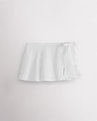 Girls Chiffon Wrap Skirt With Adjustable Tie in White