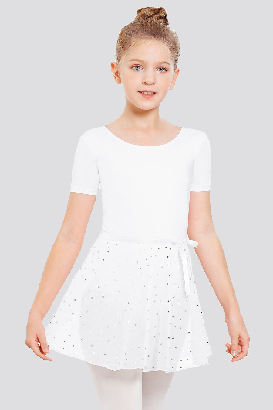 white Shiny skirt