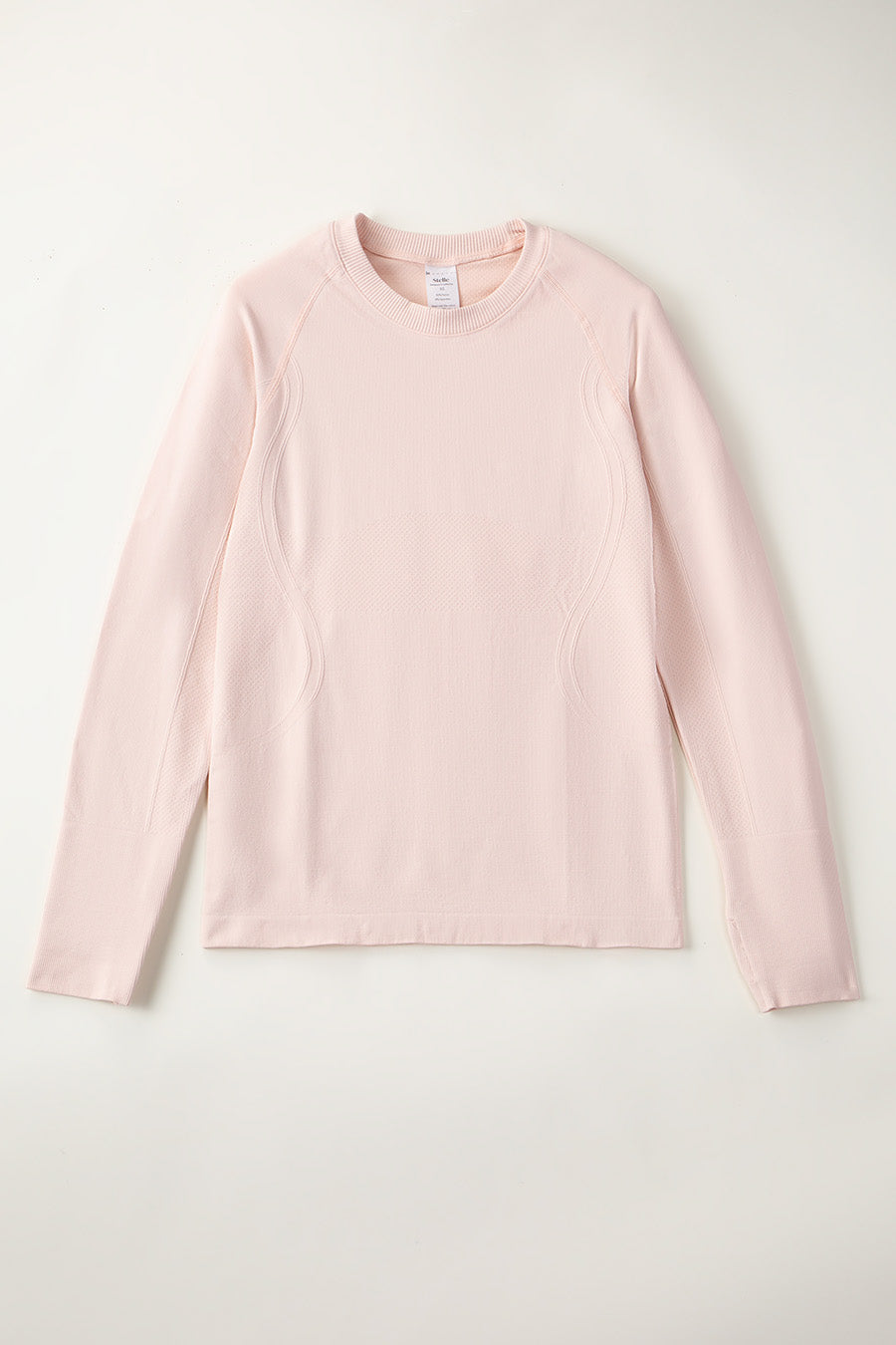   Light Pink thumbhole shirts front view