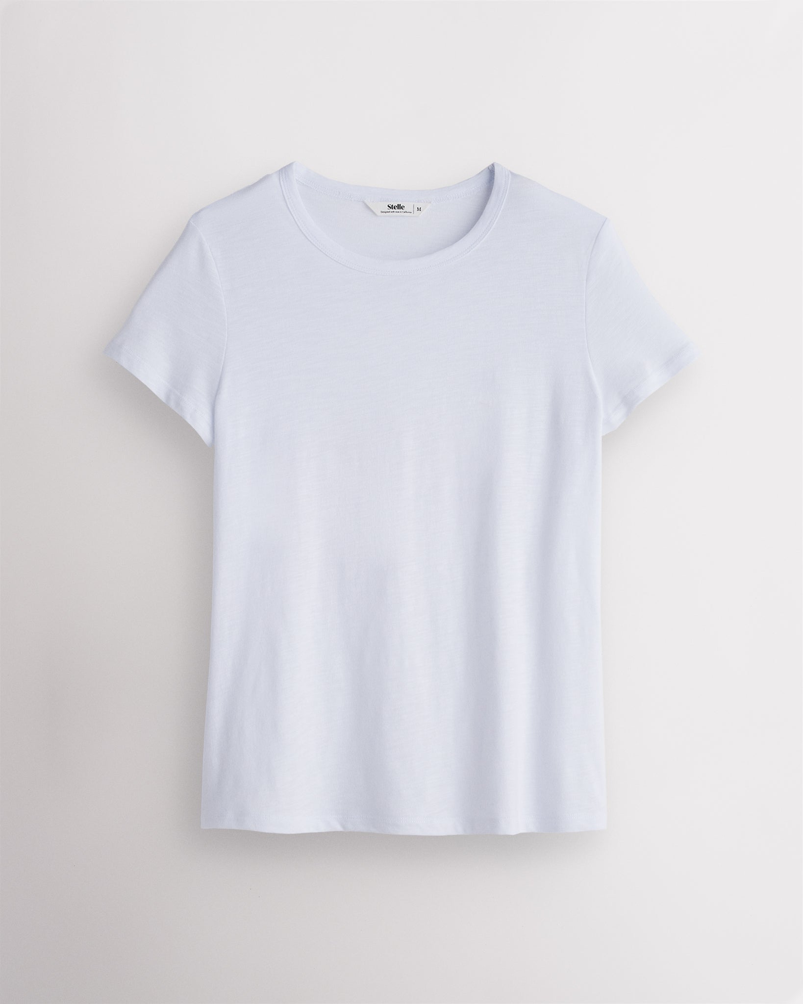 Women’s Soft Cotton Slub T-Shirt in White