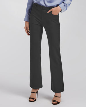 Womens Work Pants in Charcoal - Business Casual Bootcut | Stelle