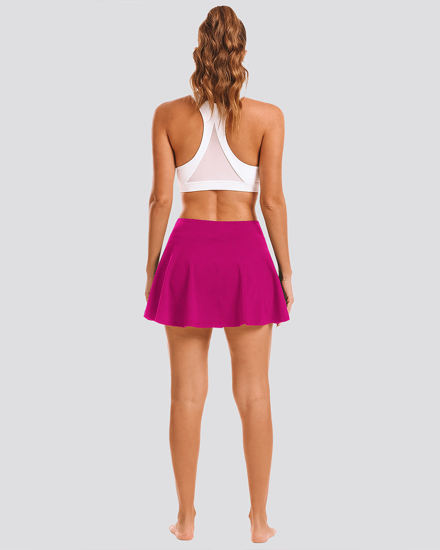 Fuchsia CourtChic A-Line Tennis Skirt