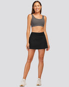Black CourtChic A-Line Tennis Skirt