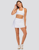 White CourtChic A-Line Tennis Skirt