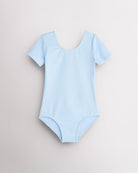 Blue Girls Performance Short-Sleeve Leotard