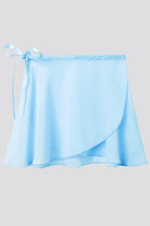 blue ballet wrap skirt top view