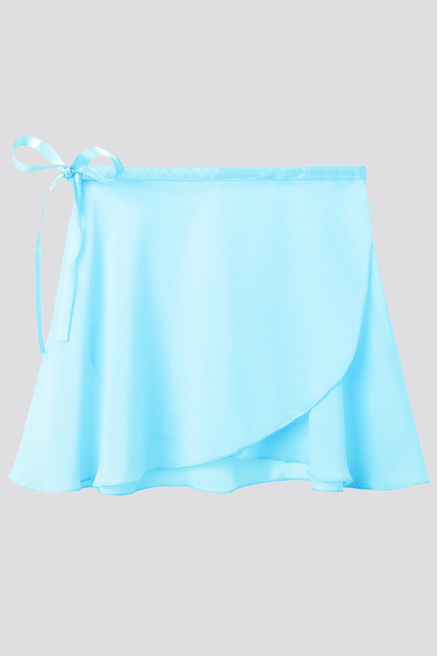 blue ballet wrap skirt top view