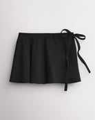 Women Chiffon Wrap Skirt in Black