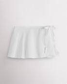Women Chiffon Wrap Skirt in White