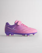 Kids Unisex Field Soccer Cleats in Violet Blush