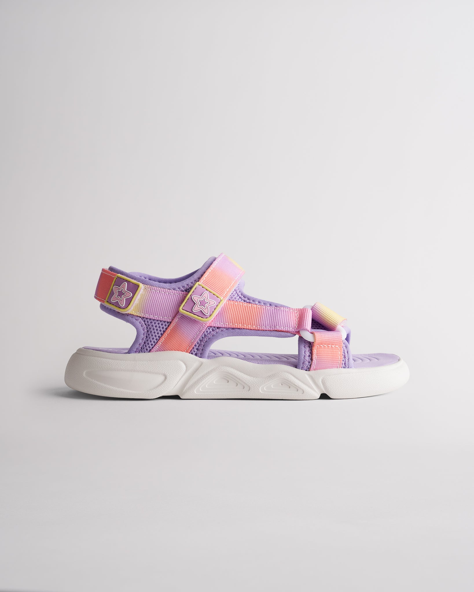 Sunset Glow kids sandals with triple adjustable straps and lightweight cushioned sole