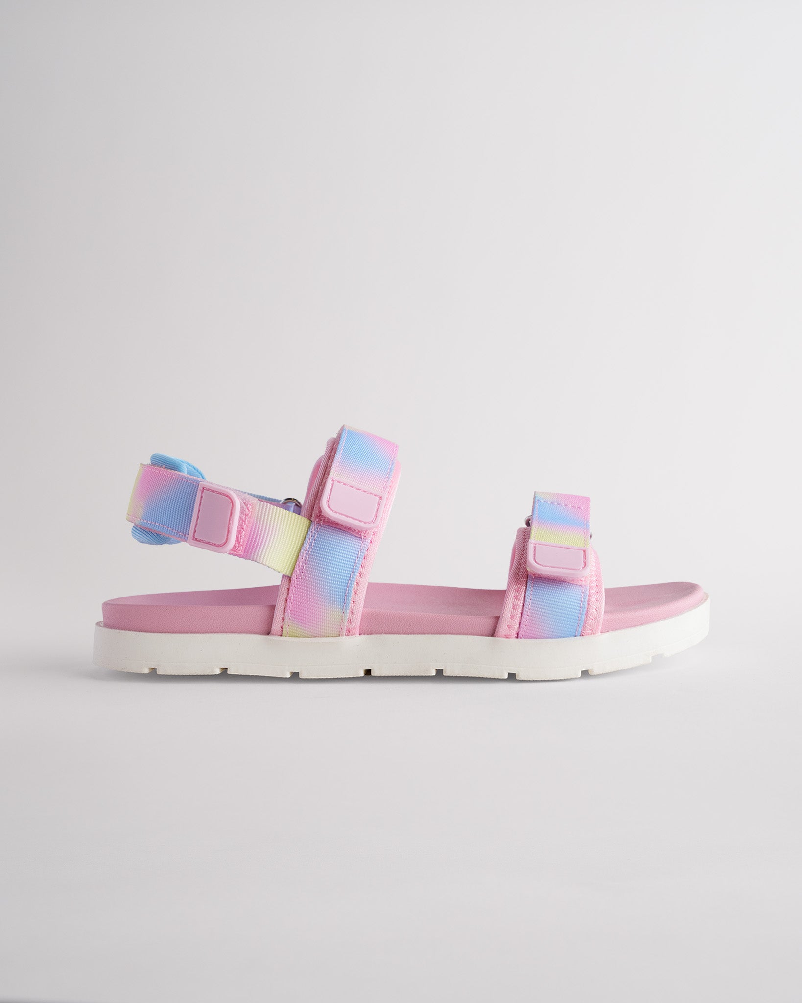 Kids Adjustable Velcro Sport Sandals in Rainbow