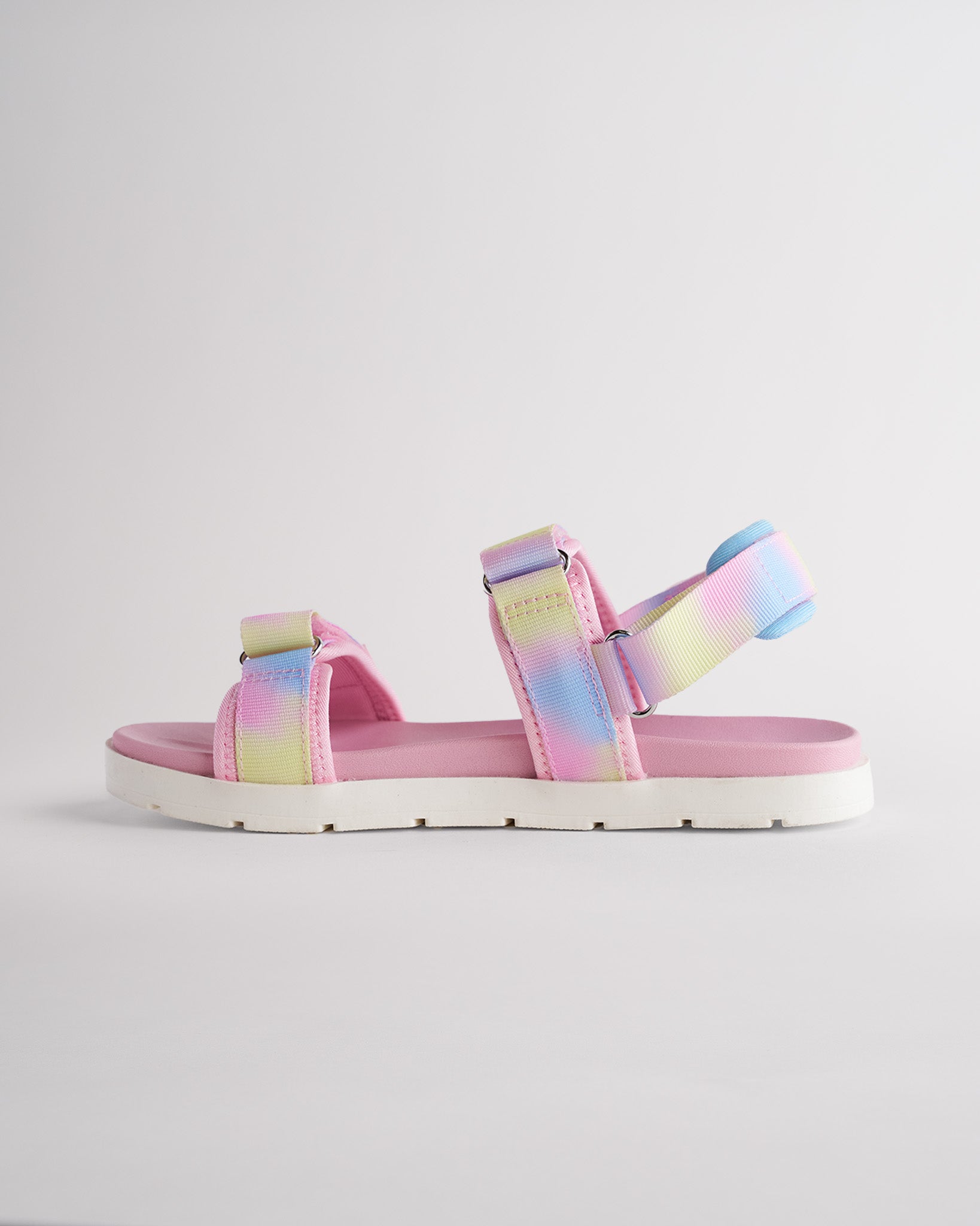 Kids Adjustable Velcro Sport Sandals in Rainbow