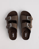 Kids Casual Slip on Sandal in Chocolate