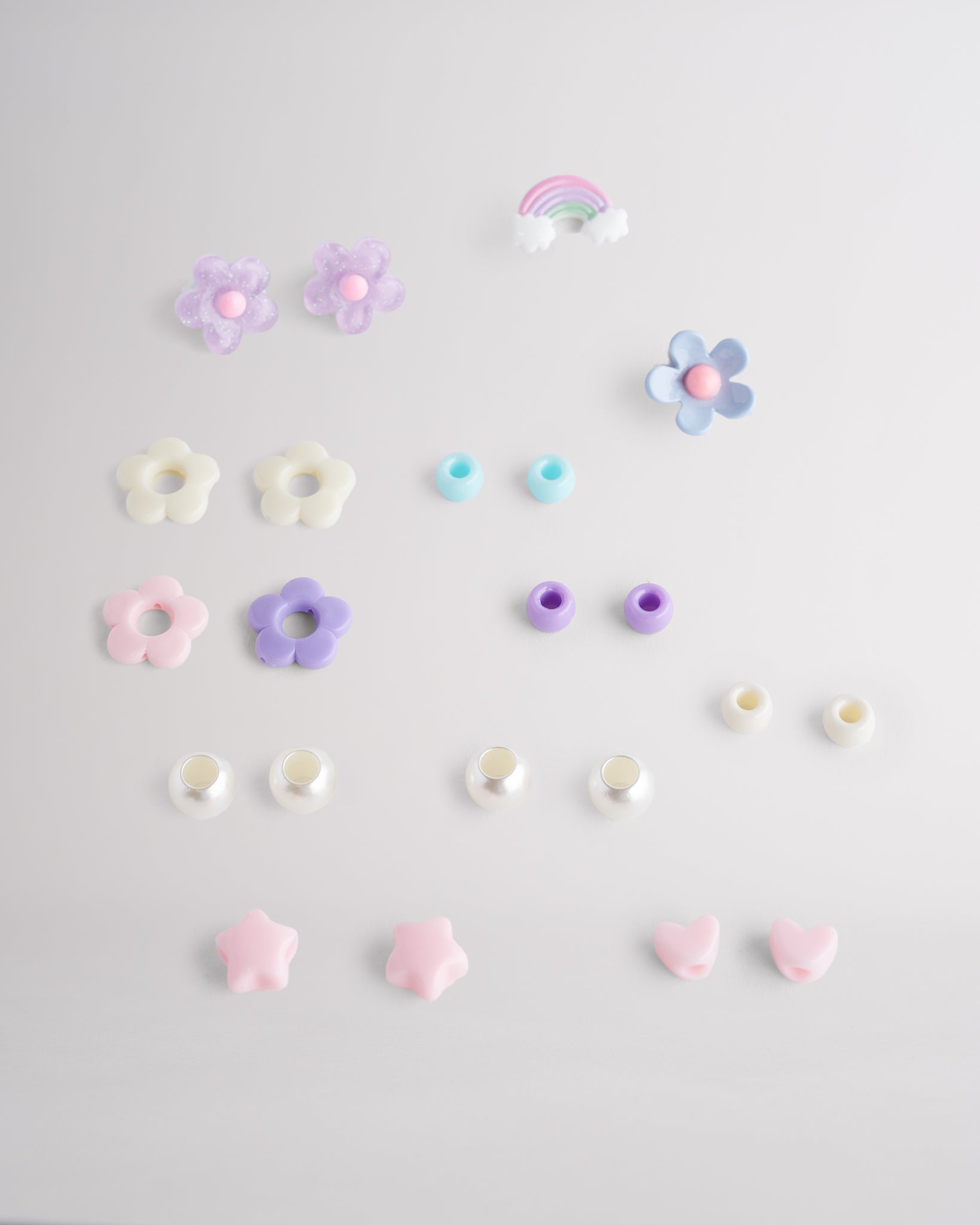 colorful lace-up charms