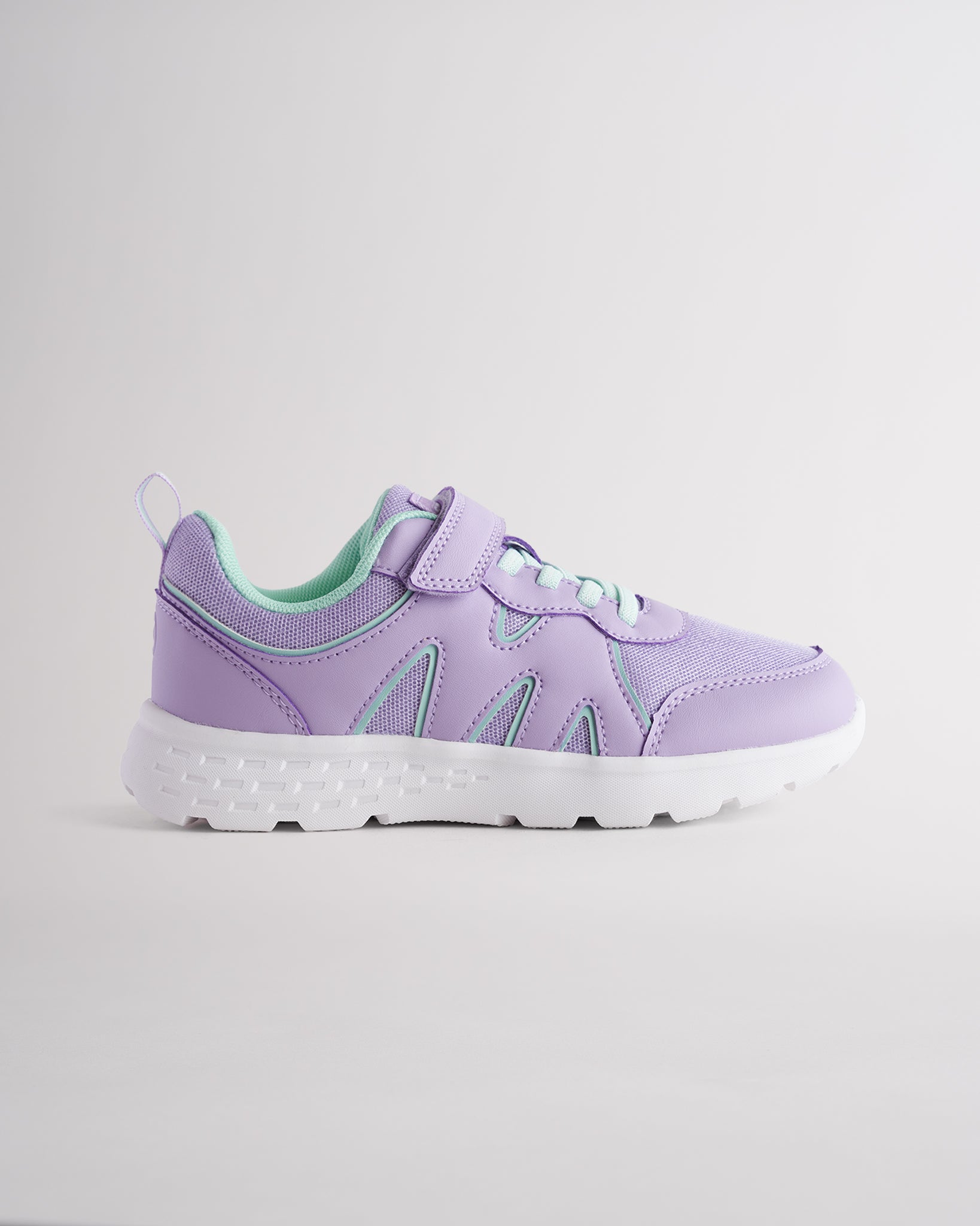 Kids Running Shoes with Straps in Lavender