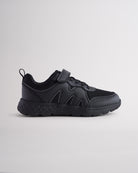 Kids Running Shoes with Straps in Ninja Black