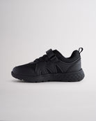 Kids Running Shoes with Straps in Ninja Black