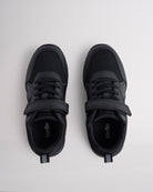 Kids Running Shoes with Straps in Ninja Black