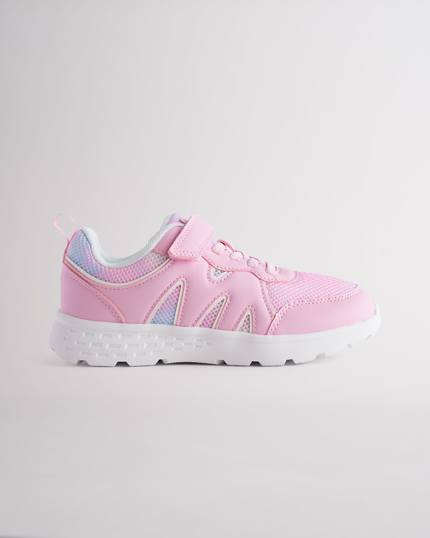 Kids Running Shoes with Straps in Tie Dye Marshmallow