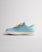 Lightweight kids barefoot shoes with adjustable hook-and-loop straps and flexible sole