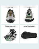Grey Water Shoes with Adjustable Laces