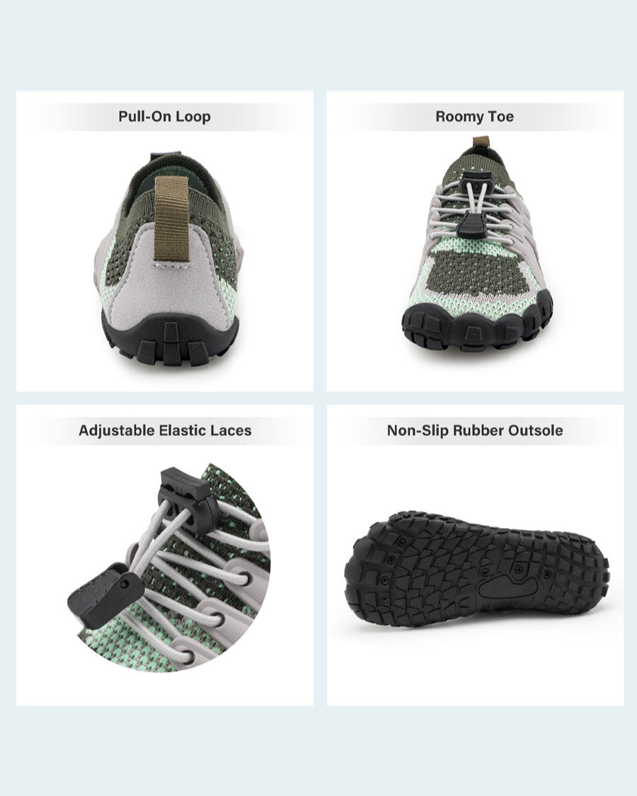 Grey Water Shoes with Adjustable Laces