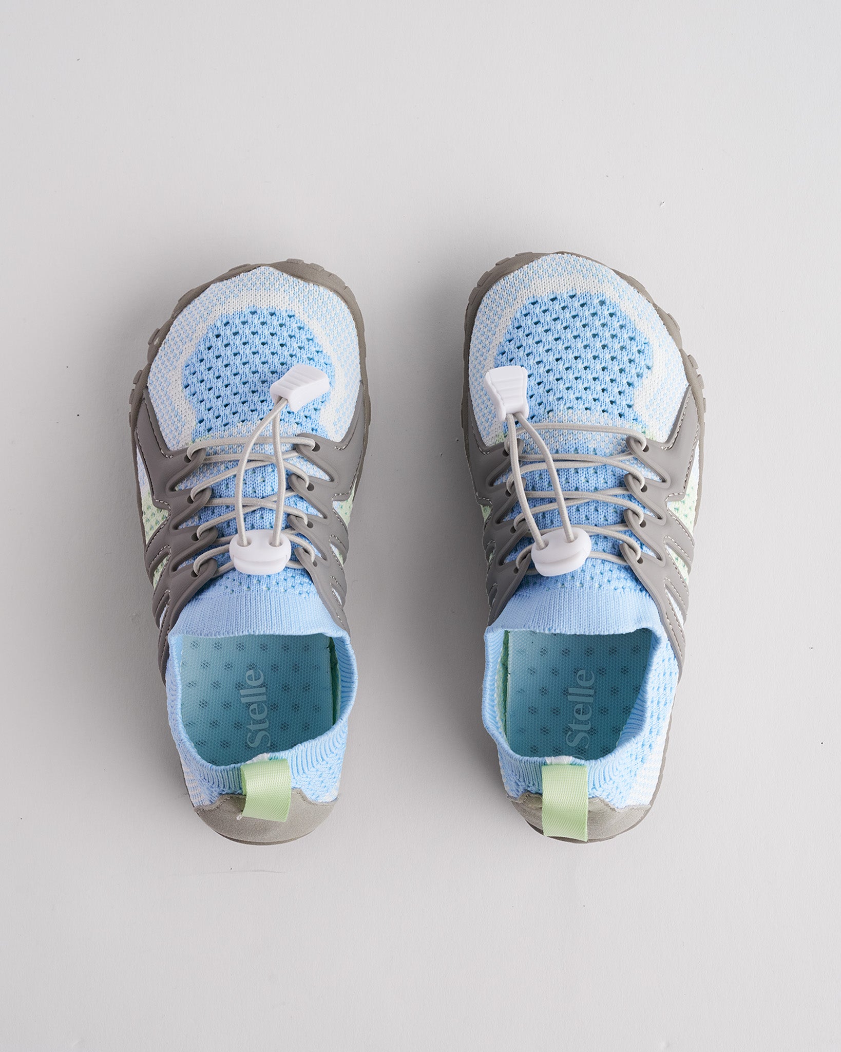 Kids Water Shoes with Adjustable Laces in Icy Blue