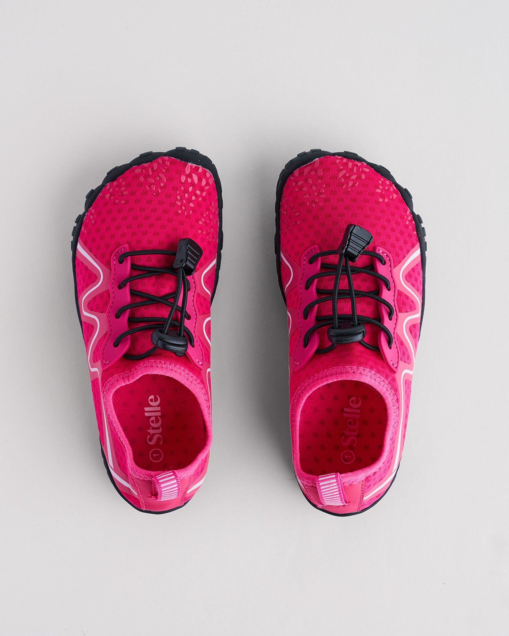 Kids StelleMesh Lace Free Toe Water Shoes in Raspberry
