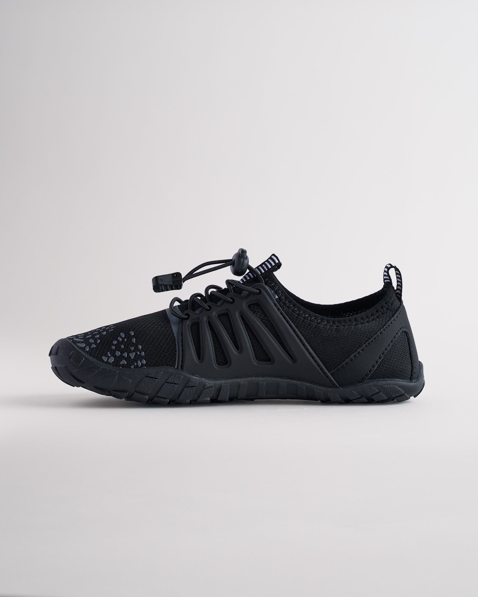 Kids Mesh TPU Drawstring Water Shoes in Black