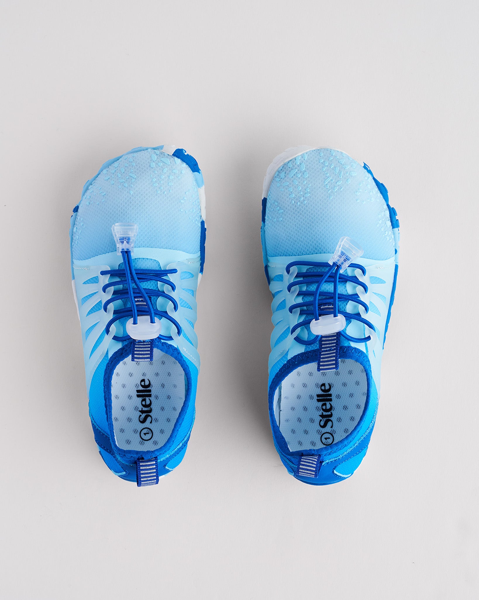 Kids Mesh TPU Drawstring Water Shoes in Blue Ombre
