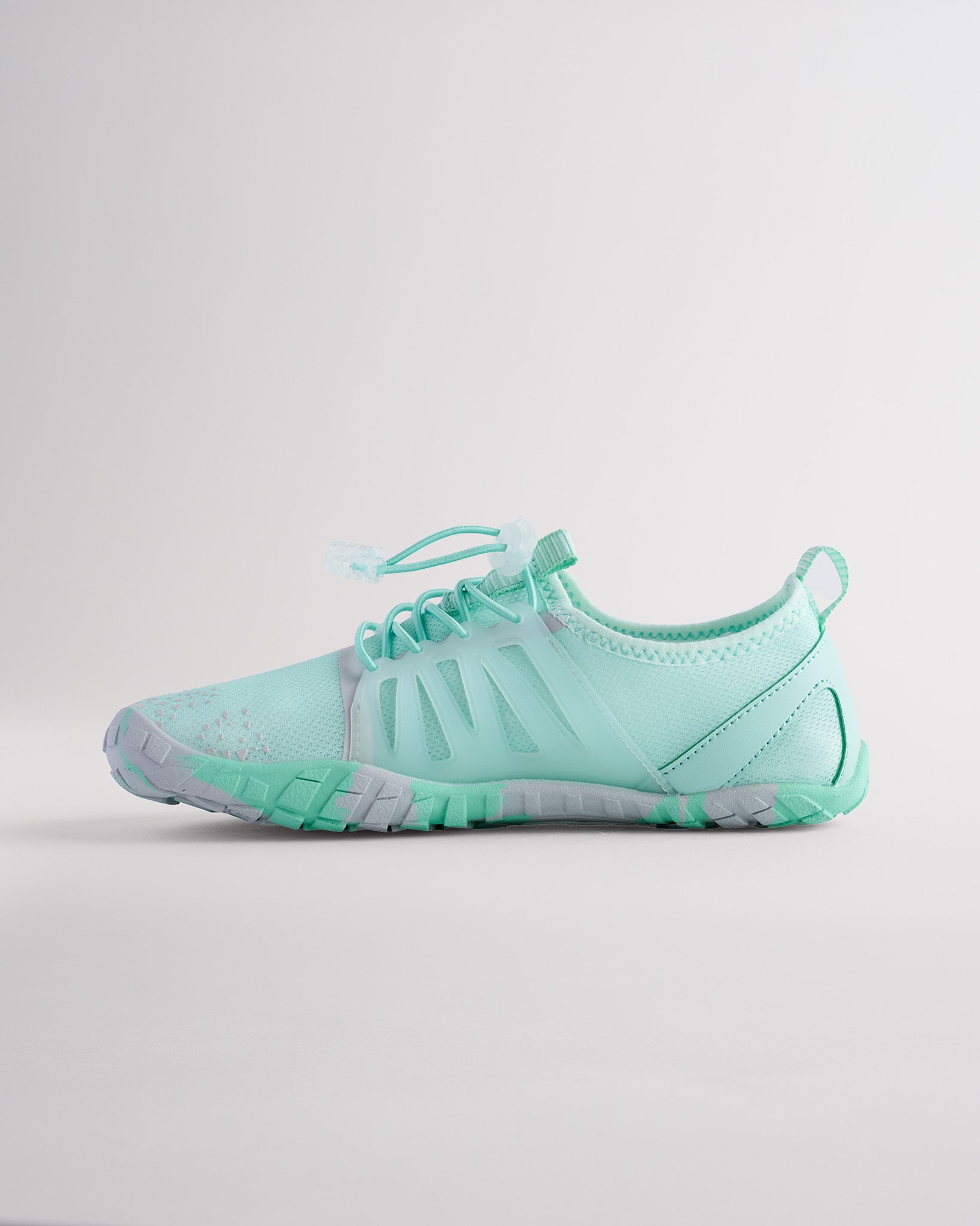 Kids Mesh TPU Drawstring Water Shoes in Mint Green