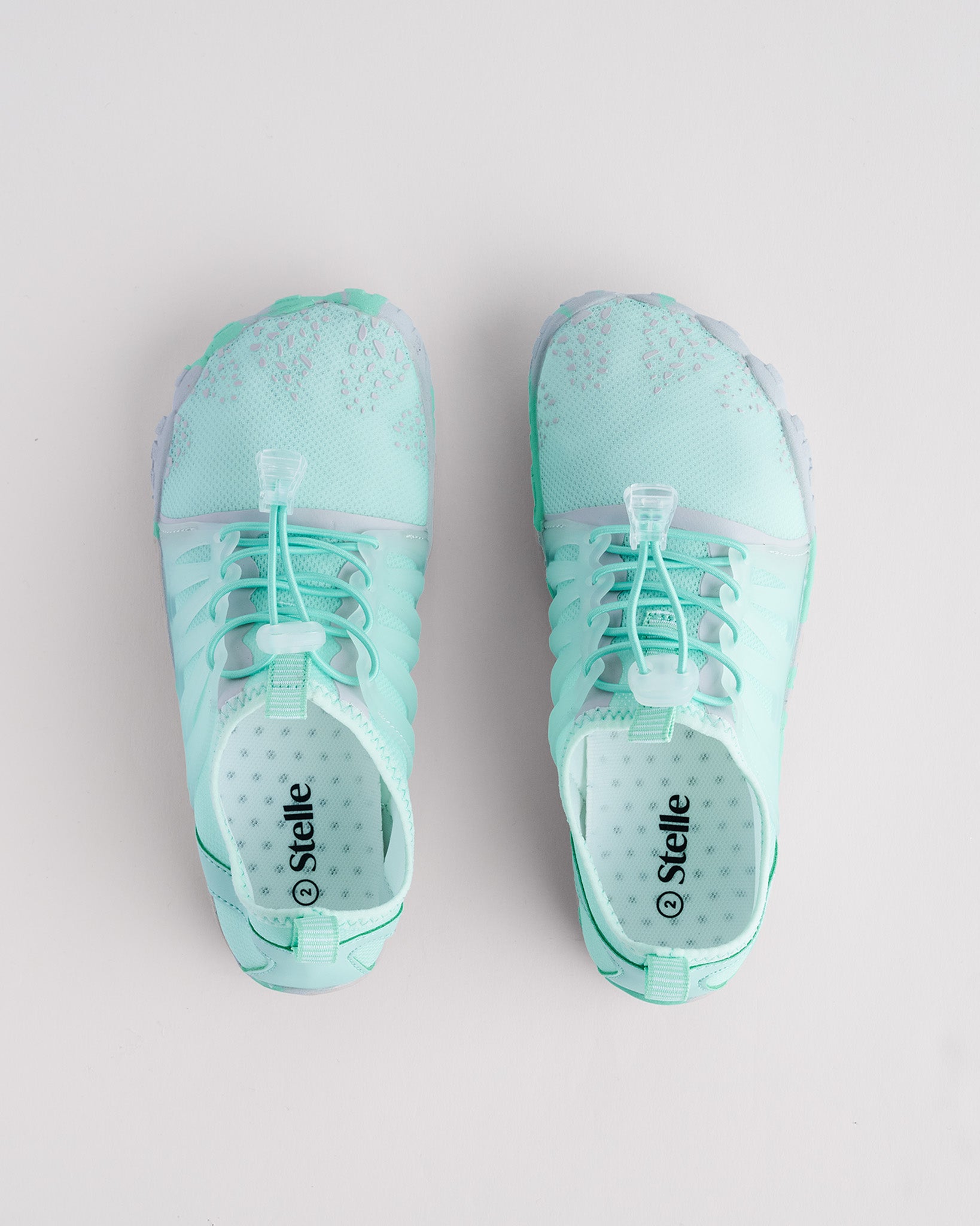 Kids Mesh TPU Drawstring Water Shoes in Mint Green
