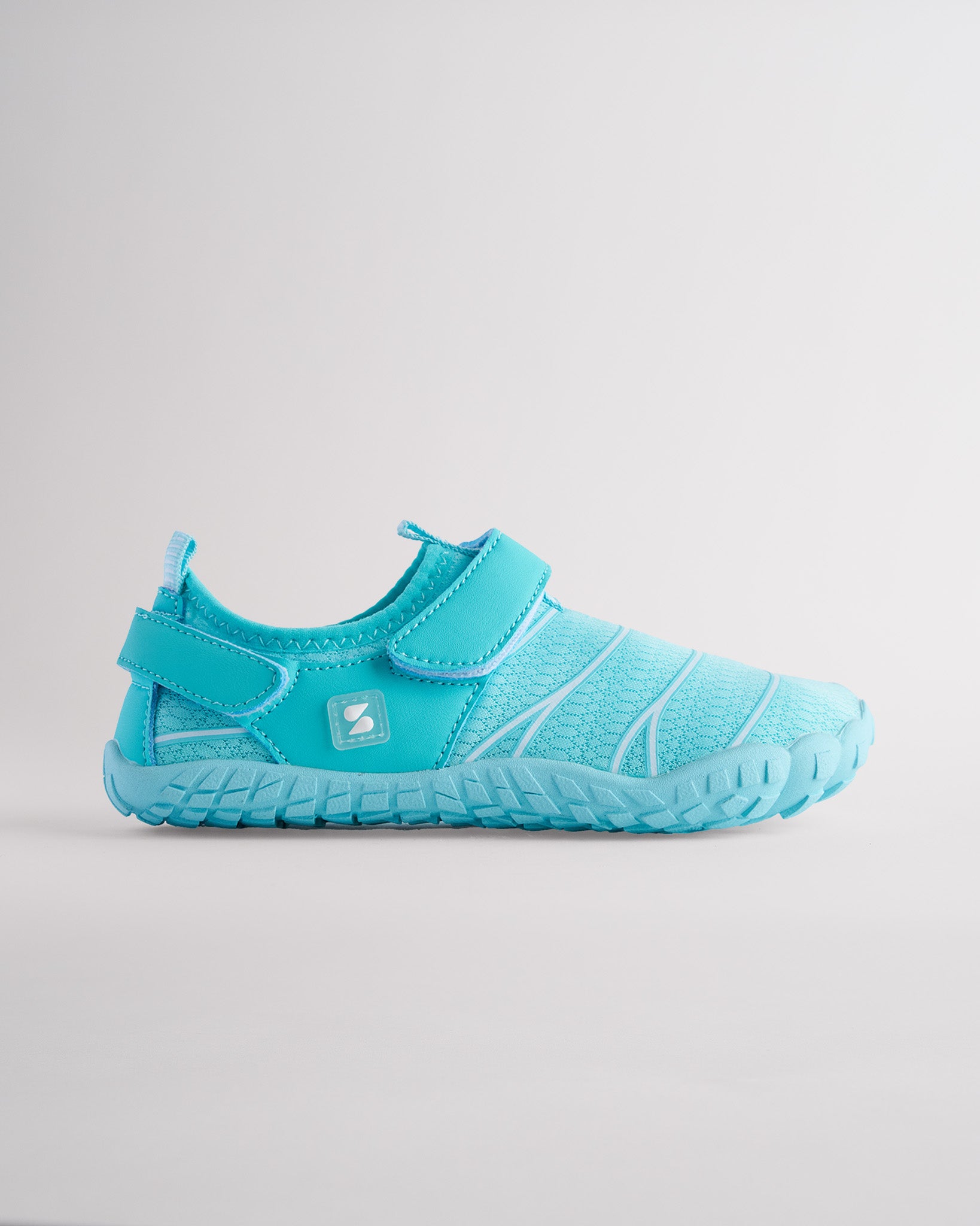 Kids StelleMesh Free Toe Water Shoes with Dual Straps in Aqua