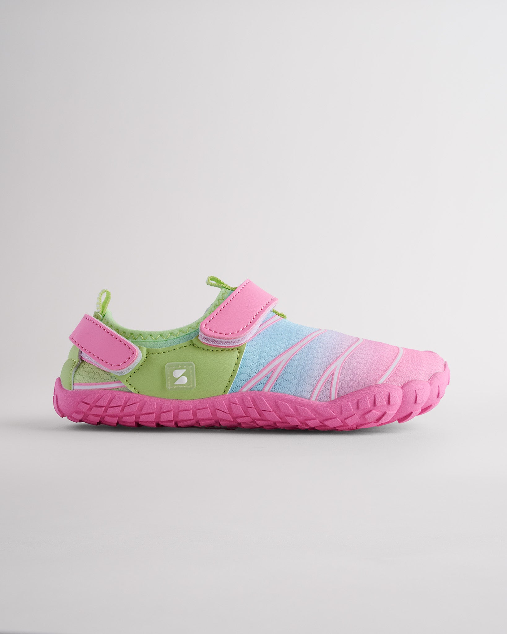 Kids StelleMesh Free Toe Water Shoes with Dual Straps in Grava Dream