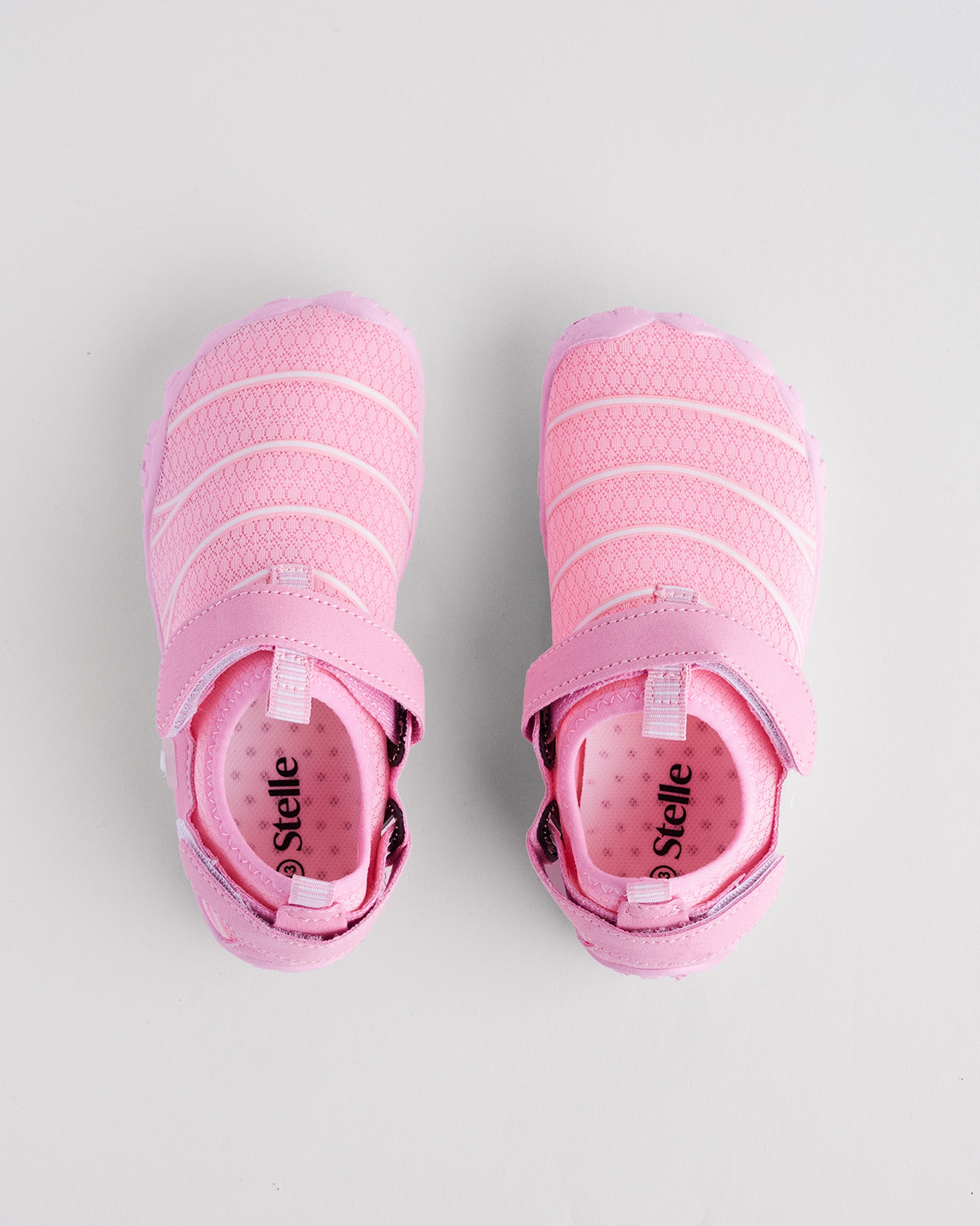 Kids StelleMesh Free Toe Water Shoes with Dual Straps in Pink