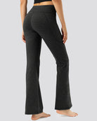 yoga flare pants Charcoal back