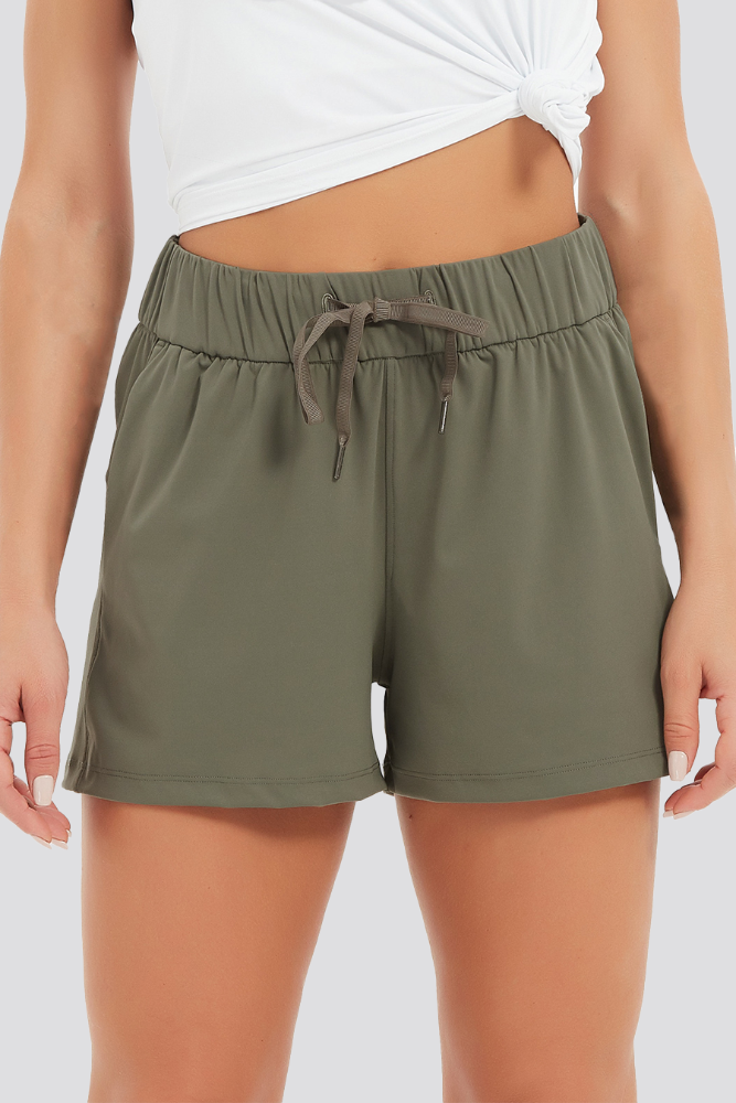  women's running shorts green