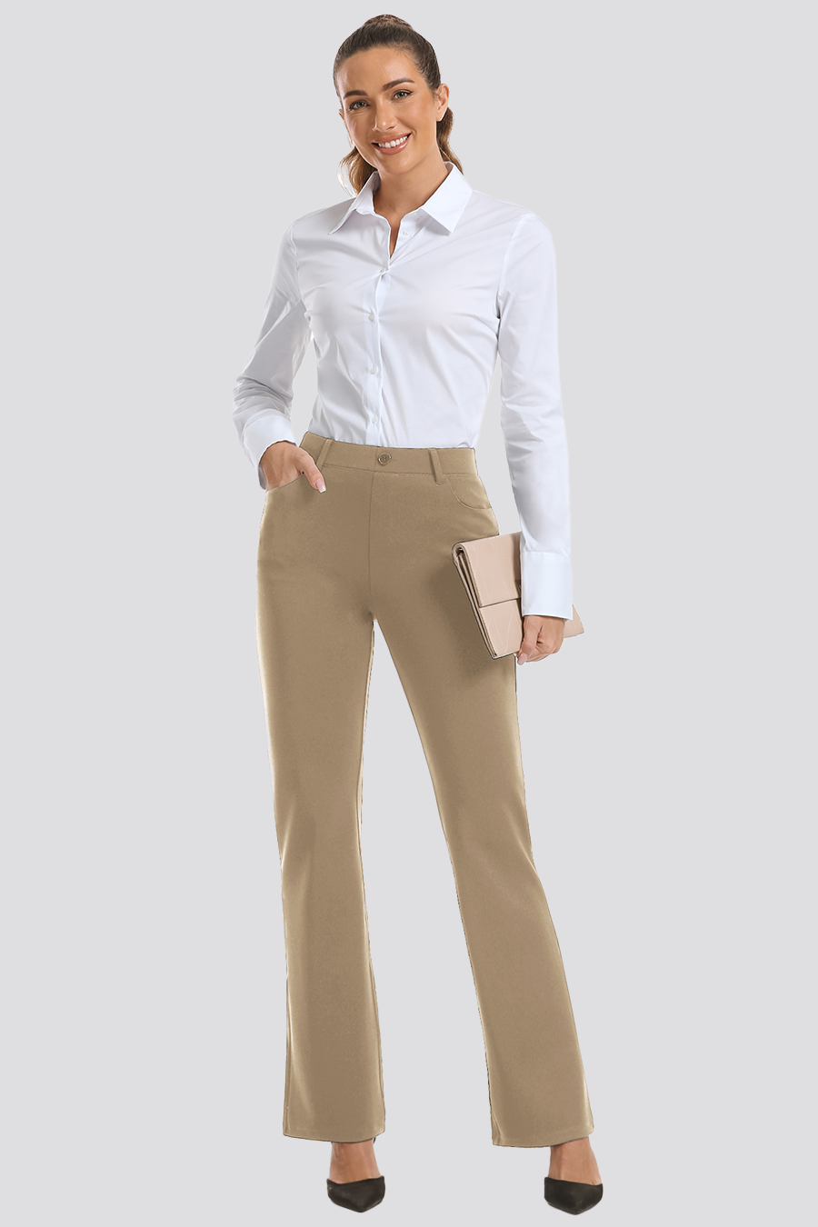Womens casual khaki pants deals