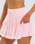 Ballet Pink Layered Tennis Skort