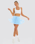 Light Blue Layered Tennis Skort