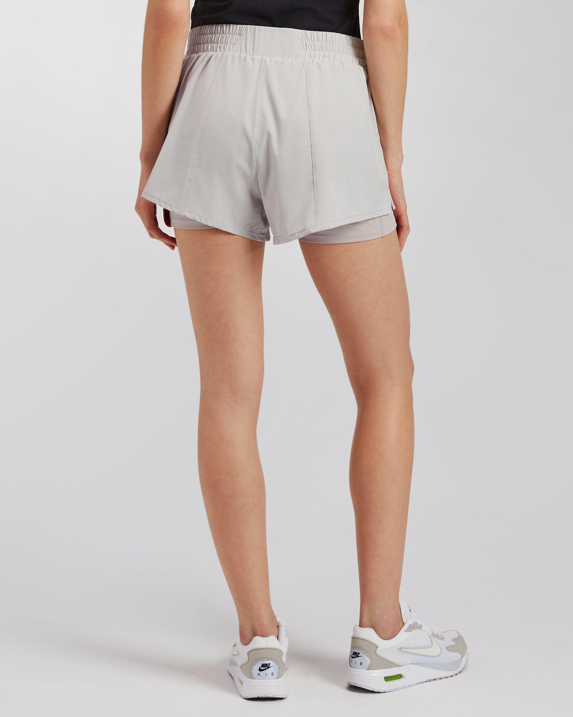 Sandy Grey SpeedShift Hybrid 2 in 1 Running Shorts