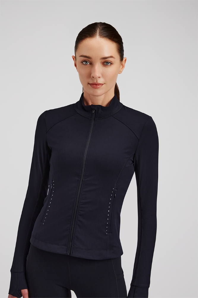 Women's fitted athletic jacket hotsell